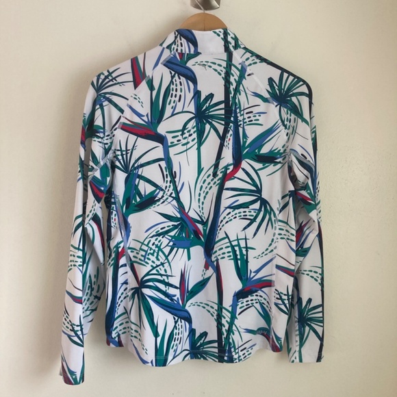 Puma women’s floral quarter zip pullover - Picture 3 of 6